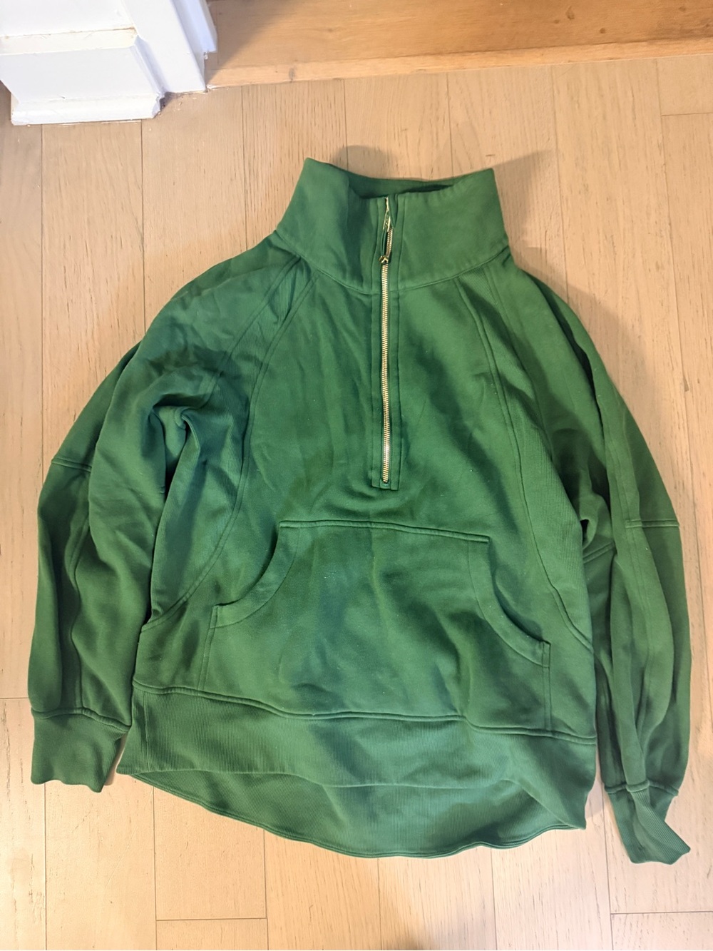 Lululemon Scuba Oversized Half-Zip Pullover Green